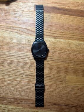 Nixon Matte Black Time Teller Watch